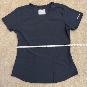 Skechers Women's Grey Scrub Top Medium